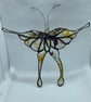 Stained glass swallowtail butterfly suncatcher