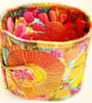 Cuff - Fabric Bracelet with Free Machine Embroidery  - Image 4