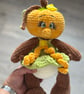 Handmade Crochet Amigurumi Pumpkin girl Soft Toy - Image 4