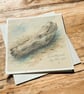 Weathered By The Sea Driftwood Card. Coastal Card - Image 3