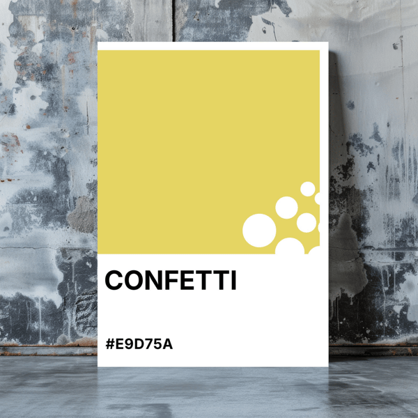 CONFETTI Greeting Card – Colour Swatch Series (A6, Blank Inside)