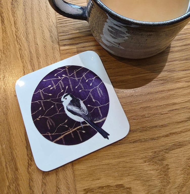 Fuffit in Hazel Catkins Coaster