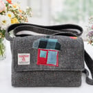 The House that Jack Built Harris Tweed Shoulder or Crossbody Satchel