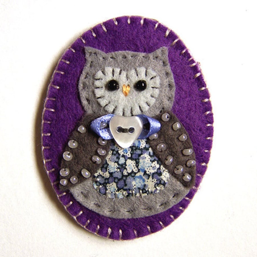 Owl Brooch