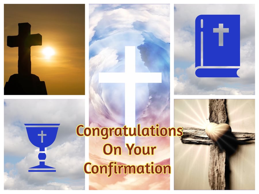 Congratulations on Your Confirmation Card A5