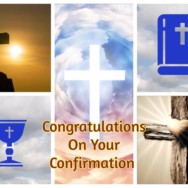 Congratulations on Your Confirmation Card A5