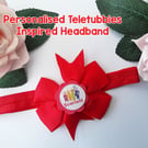 Personalised Teletubbies Headband,Teletubbies Hair bow, Teletubbies Gift