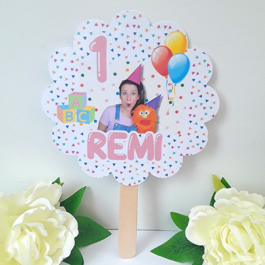Ms Rachel inspired cake topper, Ms Rachel party decor