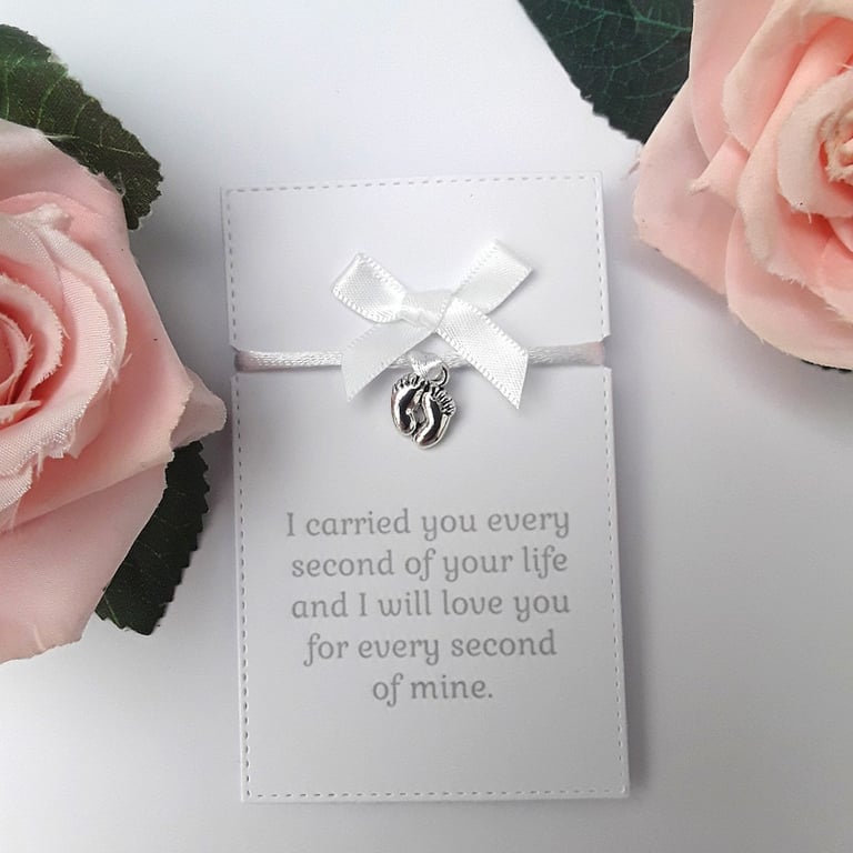 Personalised Baby Loss Cord Bracelet,Baby Remembrance Bracelet, Miscarriage Brac