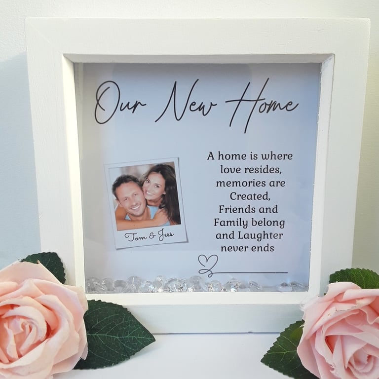 Personalised New Home Frame,New Home Box Frame,New Home Gift,New Home Wall Decor