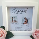 Personalised Engaged Frame, Engaged Gift, Engagement Box Frame,  Engagement Gift