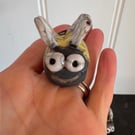 Raku fired bee 