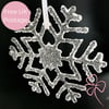 Frosty Fused Glass Snowflake