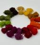 Small Autumn Shades Mohair Boucle Loop Wool Yarn Selection Pack for Wet Felting - Image 6