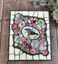 Flower and Bird Mosaic Art - Vintage China Decoration - Gift