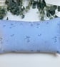 Rectangle Cushion in a blue embroidery fabric - Home Decor