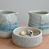 Seascape little pourer - Beautifully glazed in sea colours 