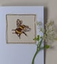 Embroidered Bumblebee General Greetings Card - Image 6