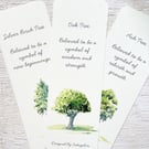 Pack of Tree Bookmarks With Motivational Words - Three Designs - Double Sided