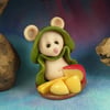 Spring Sale ... Downland Mouse 'Marnie' with cheeses OOAK Sculpt