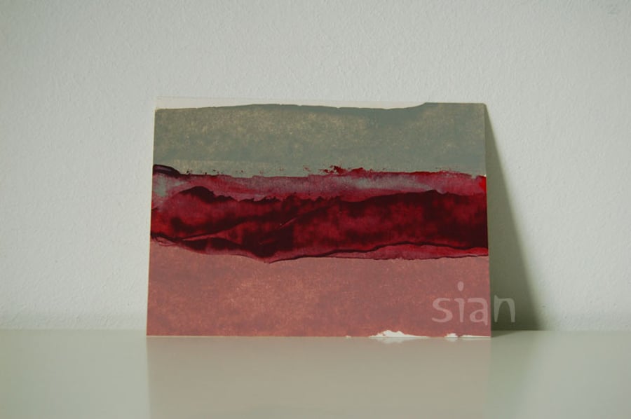 Winter landscape - Original ACEO