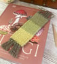 Hand Woven Bookmark in Handspun Yarn in Plant Dyed Yarns - Image 1