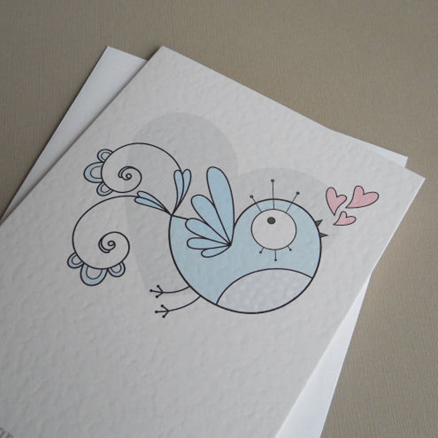 new baby card (blue)