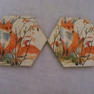 Set of 2 Fox Coasters.