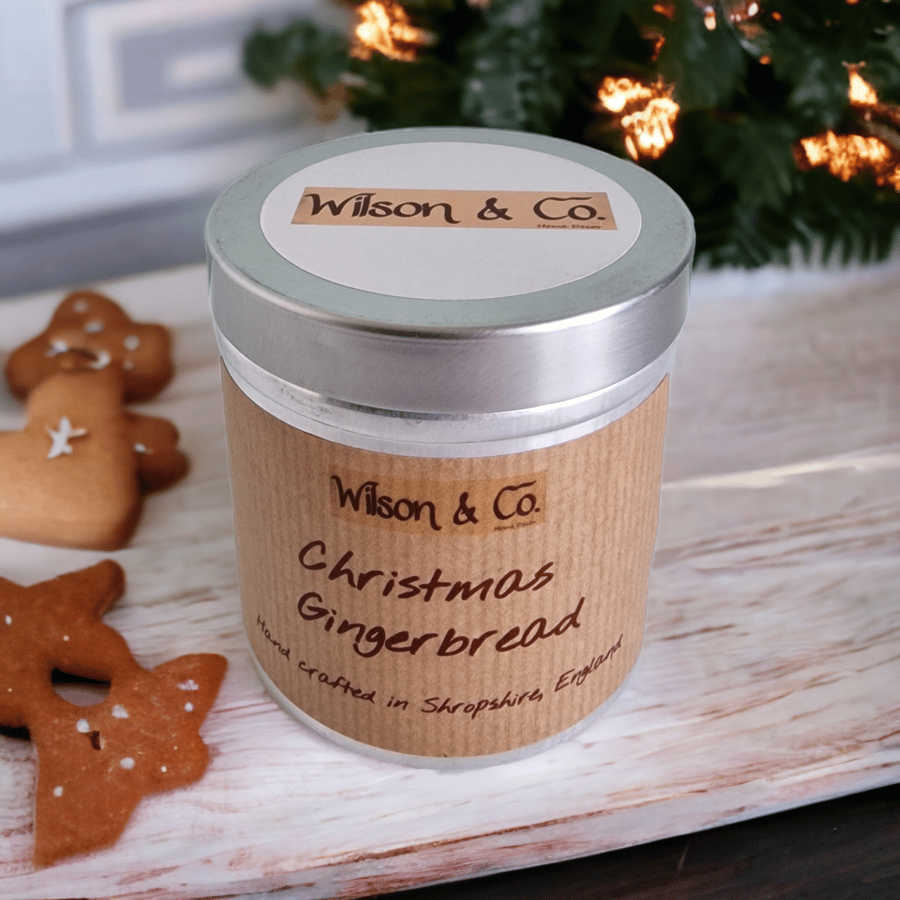 Gingerbread Scented Christmas Candle 230g