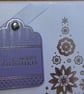 Lilac & Silver Foiled Christmas Tree Card - Merry Christmas - Image 2