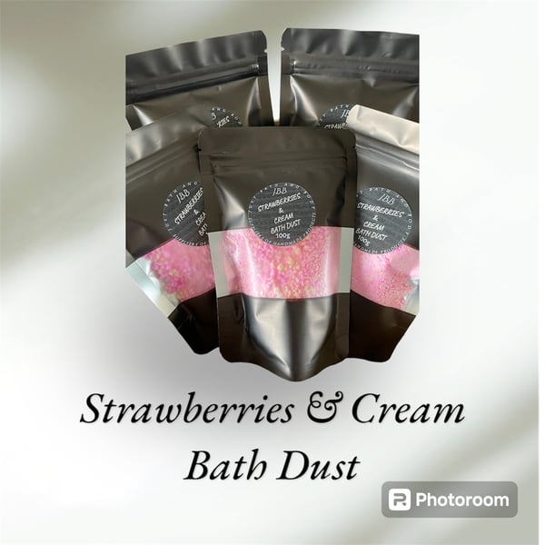 Strawberries & Cream Bath Dust