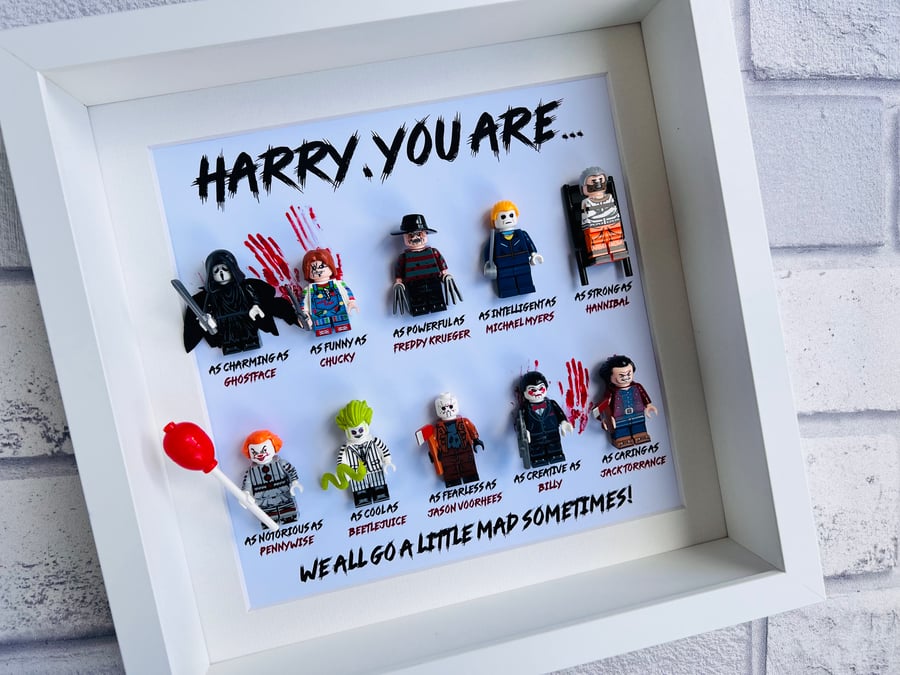 Horror Halloween Customised 10 Figure Minifigure Frame