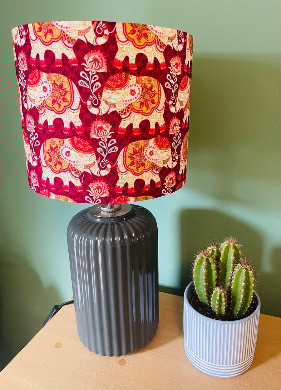 Handmade Fabric Elephant Lampshade