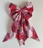 Red oversized bow, made using English Paper Piecing technique - Image 2