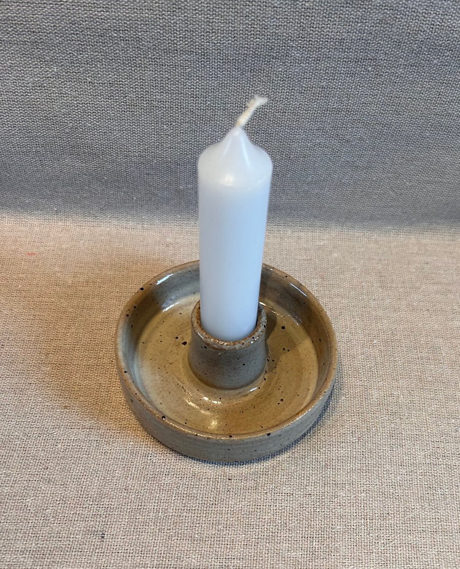 Birch beige candle holder