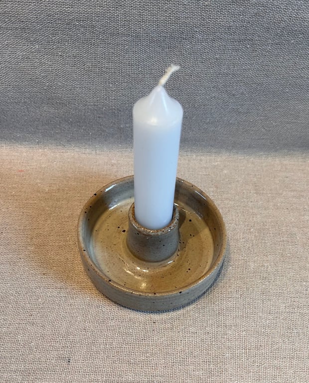 Birch beige candle holder