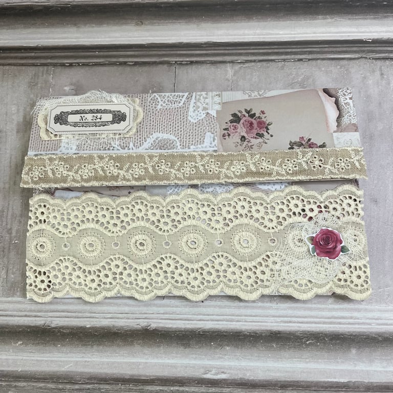 Ephemera- Blushing Spring Wallet & Ephemera by Carolee Crafts PB8 0052