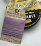 VINTAGE style  ribbon  ( silky seam binding). 4yds.  '  Pale Lilac' . Purple. - Image 1