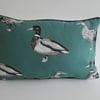 Perfectly Imperfect Ducks Cushion Cover with black piping 