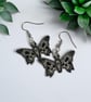 Butterfly Skull Coffin Dangle Earrings