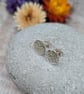 Sterling Silver Spiral Patterned Disc Stud Earrings - JBJ3036 - Image 6