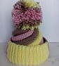 Bobble Hat - Neapolitan Ice Cream Swirl Hat - Unique Gift - Image 3