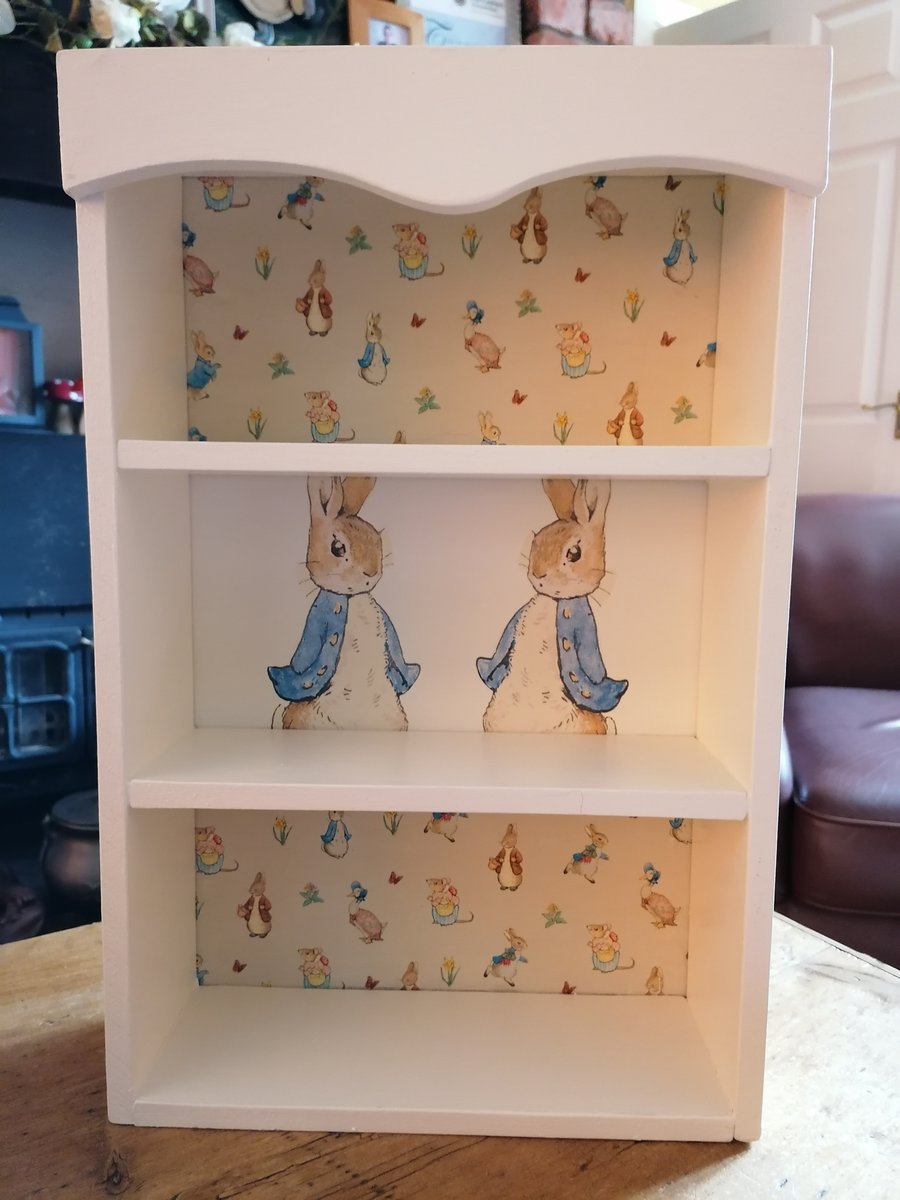 Large Wooden Storage Shelf Unit Display Shelves Peter Nursery Bedroom Baby Boy 
