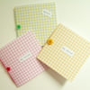'Gingham' Mini Notebooks, Handmade pack of 3