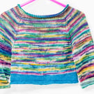 Baby Jumper in Multi-Coloured Organic Cotton 6 - 12 months