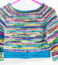 Baby Jumper in Multi-Coloured Organic Cotton 6 - 12 months - Image 1