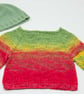 Baby Jumper and Beanie Hat in Organic Cotton 3 - 6 months - Image 1