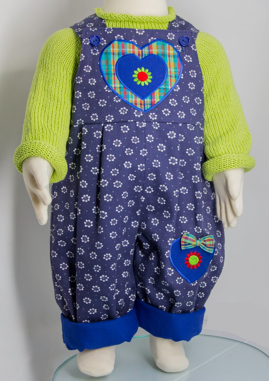 Daisy Baby Dungarees 3 - 6 Months
