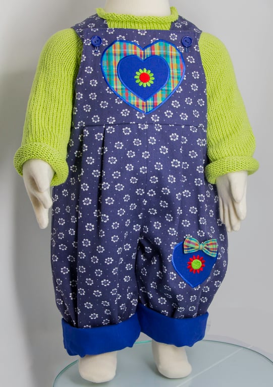 Daisy Baby Dungarees 3 - 6 Months