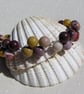 Mookaite Jasper Crystal Gemstone Beaded Bracelet "Mara"